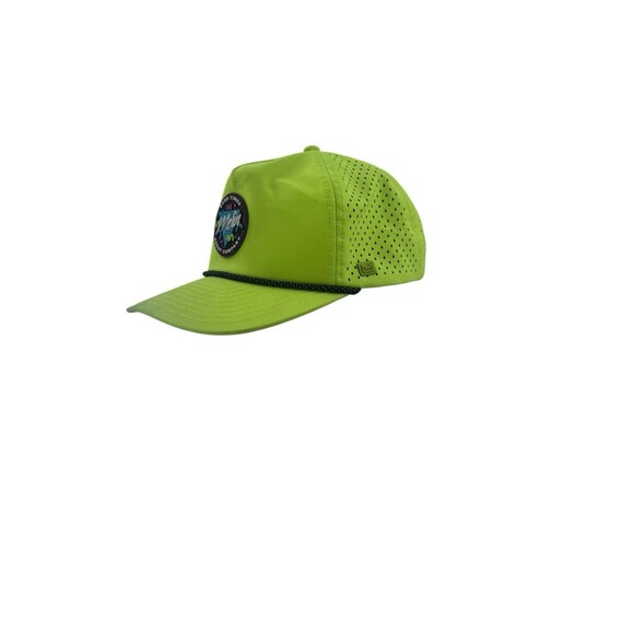 Melin Hydro Coronado Burst Neon Yellow Waterproof Snapback Hat Classic HTF Color - Picture 3 of 16